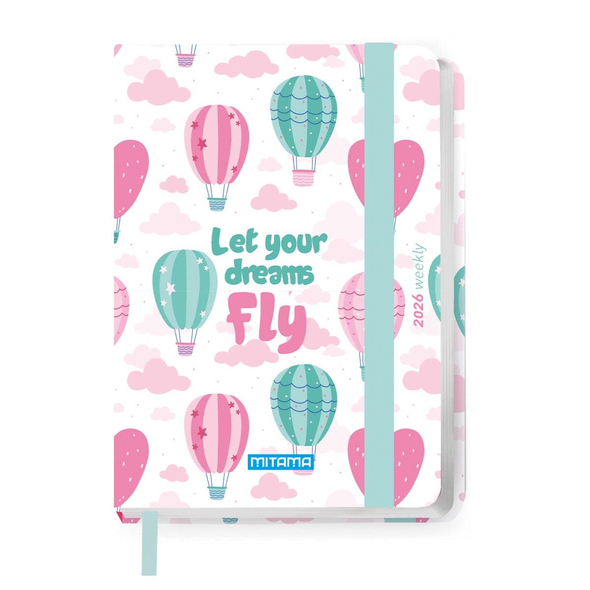 AGENDA BIGIORNALIERA 12 MESI MITAMA 8X11 c/elastico