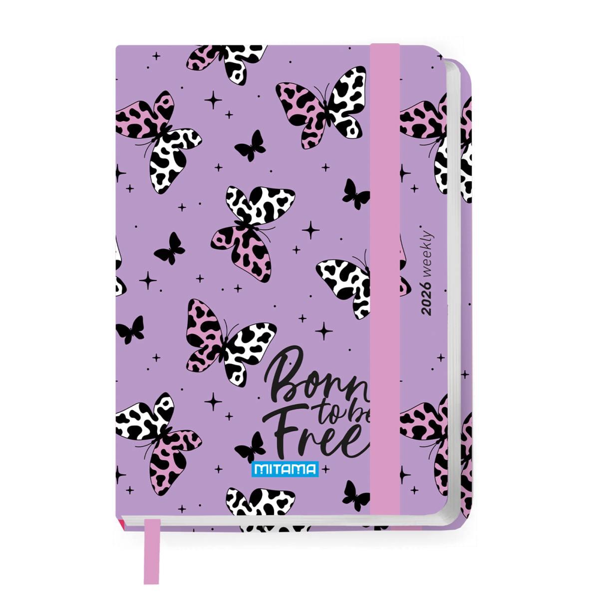 AGENDA BIGIORNALIERA 12 MESI MITAMA 8X11 c/elastico