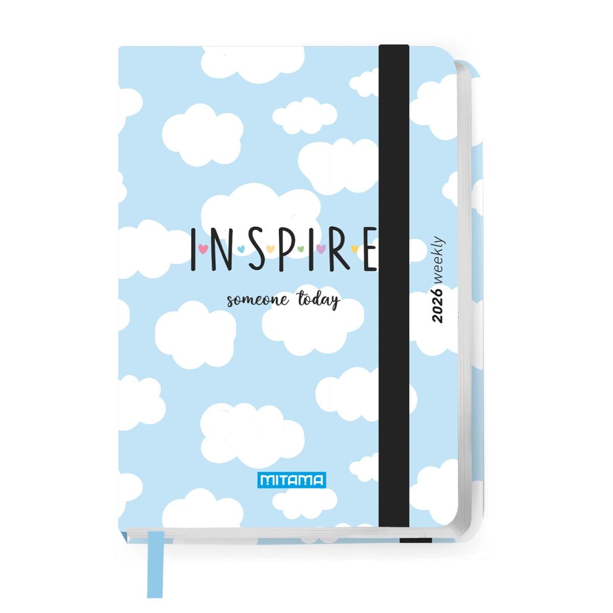 AGENDA BIGIORNALIERA 12 MESI MITAMA 8X11 c/elastico