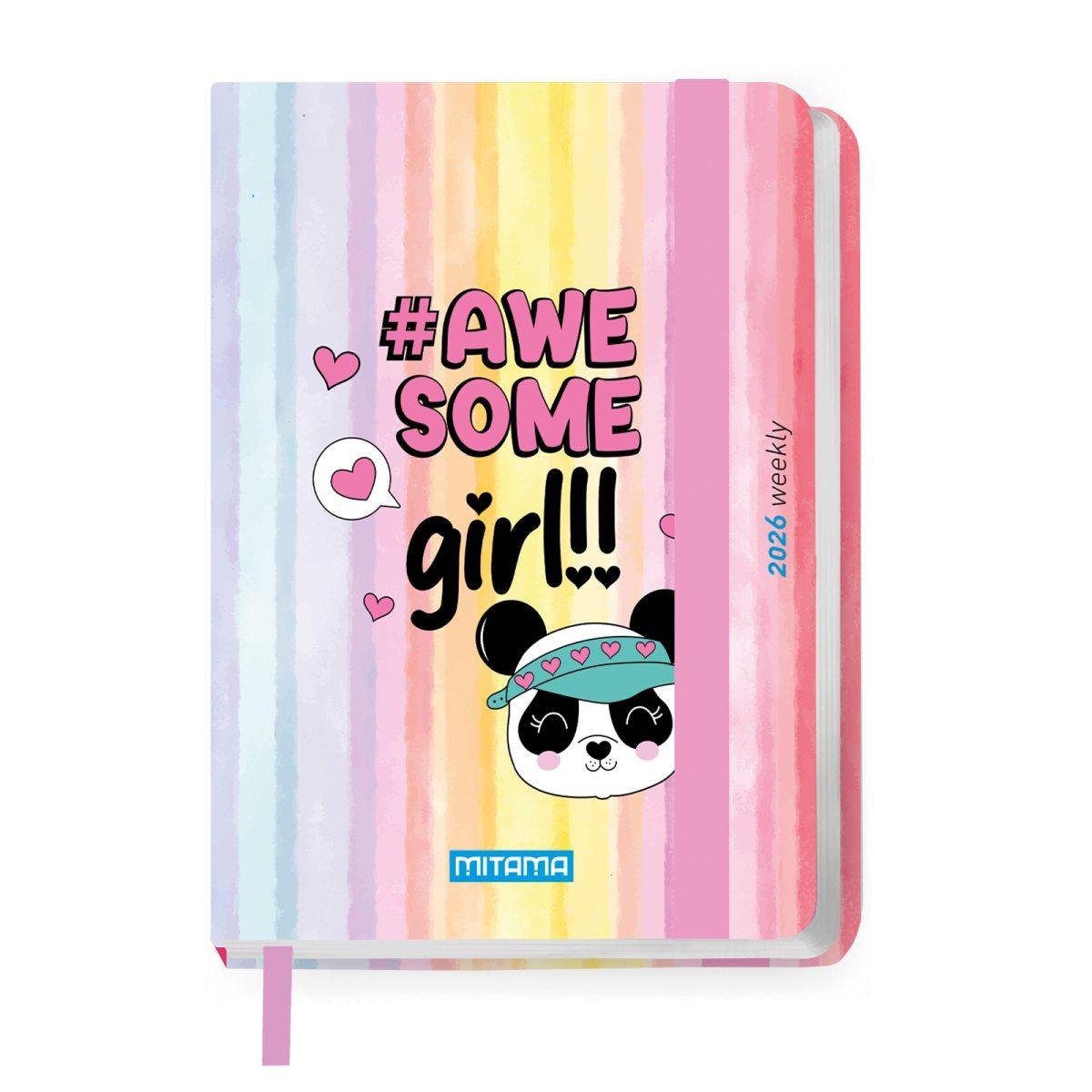 AGENDA BIGIORNALIERA 12 MESI MITAMA 8X11 c/elastico