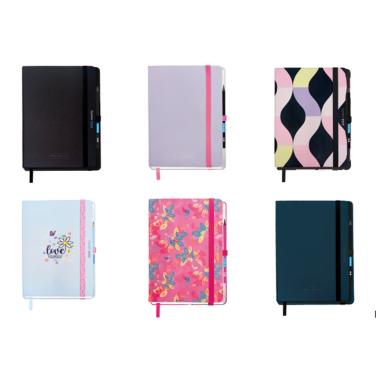 AGENDA SETTIMANALE 18 MESI MITAMA 15X21 c/elastico matita e adesivi