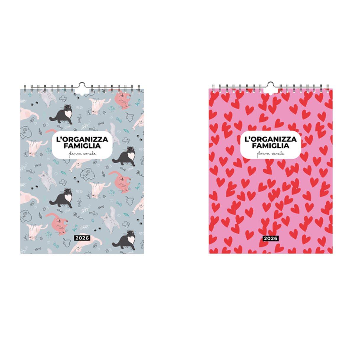 Calendario della famiglia mensile 2026 30x40