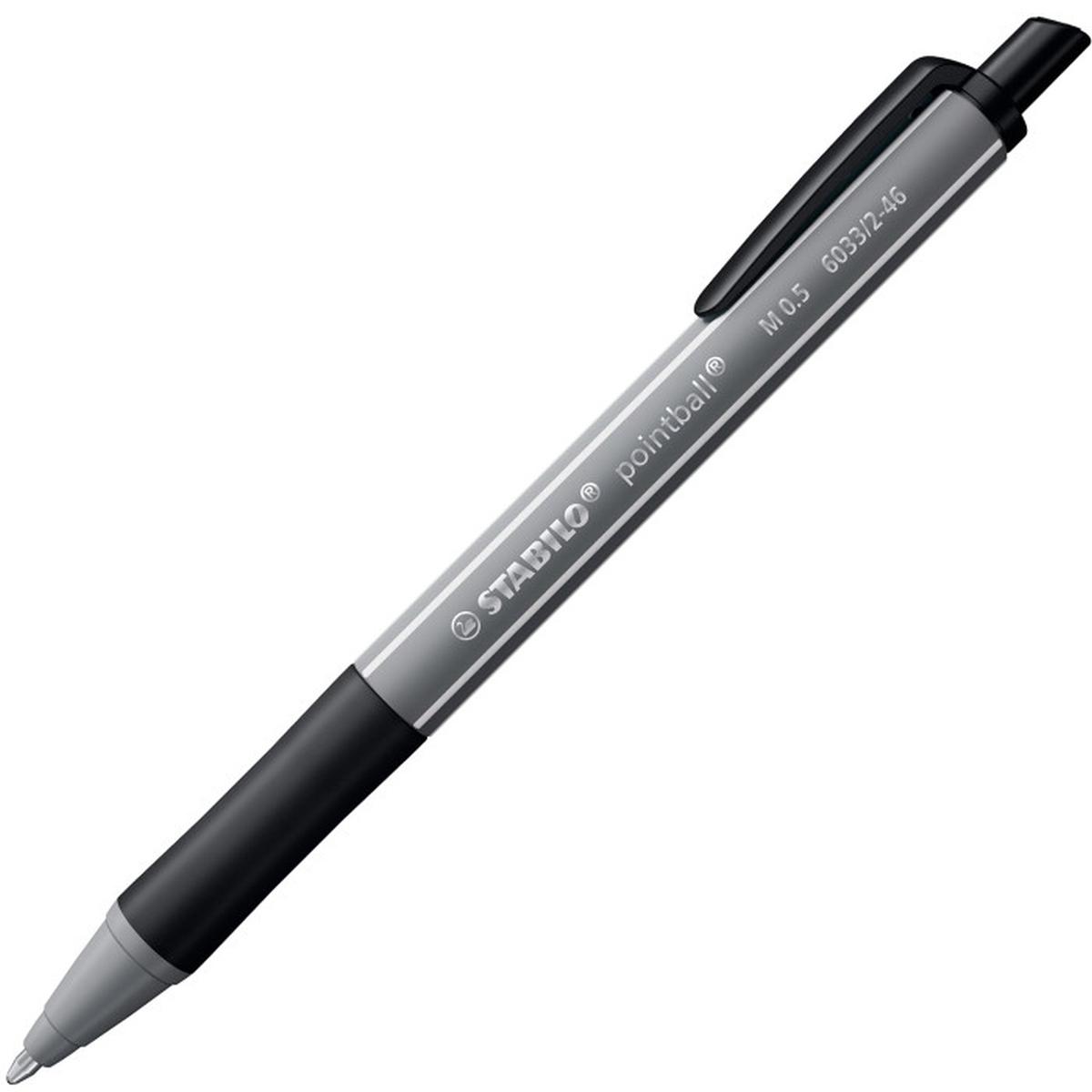 Stabilo pointball colorful 10pz nero.