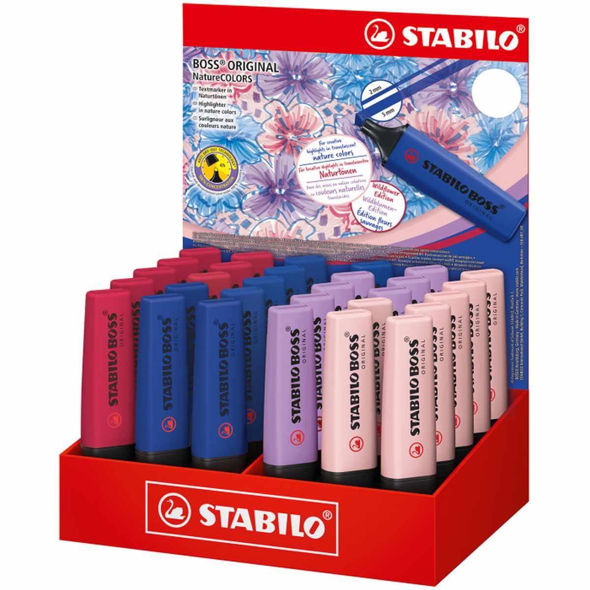 STABILO BOSS nature wildflower esp 30pz