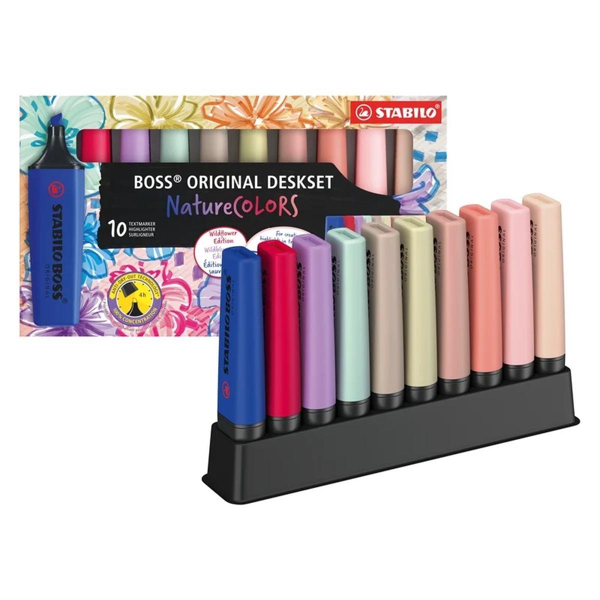 STABILO BOSS nature wildflower deskset da 10pz