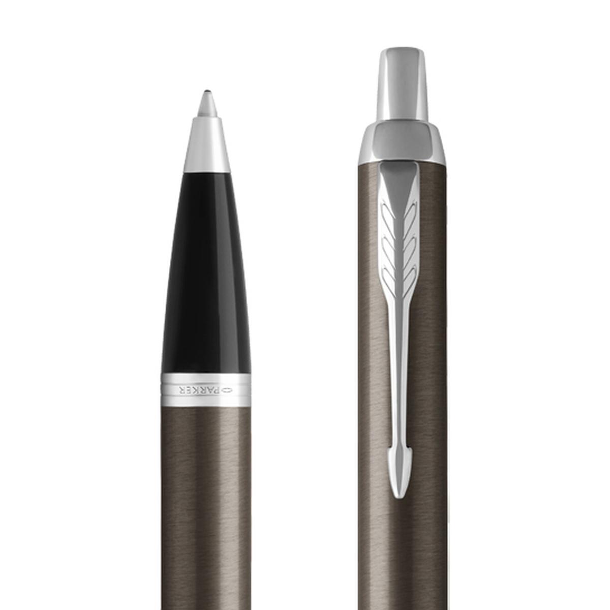 PENNA PARKER IM Espresso Lacquer CT SFERA BLU