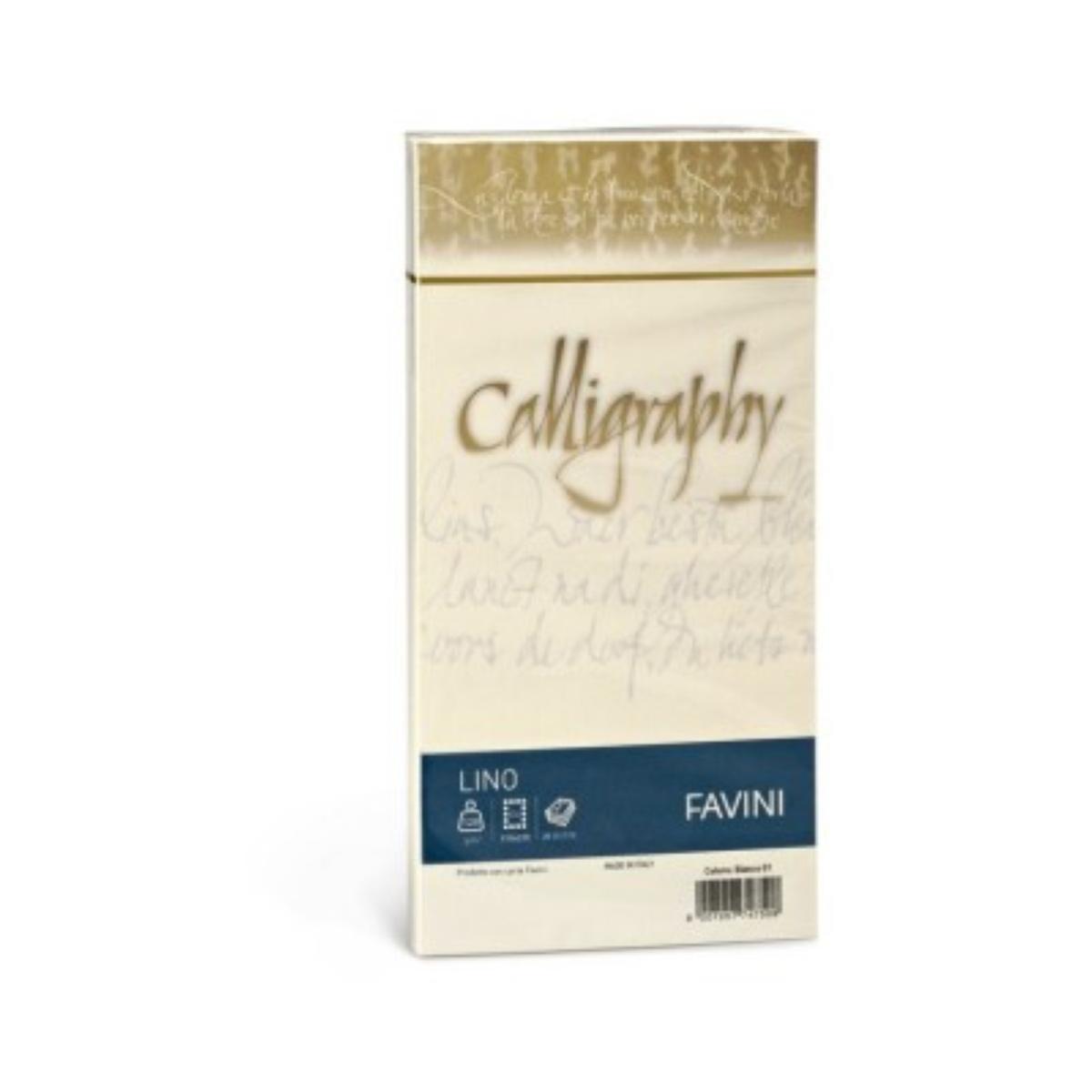 Buste calligraphy gr 12x18 avorio lino cf 25