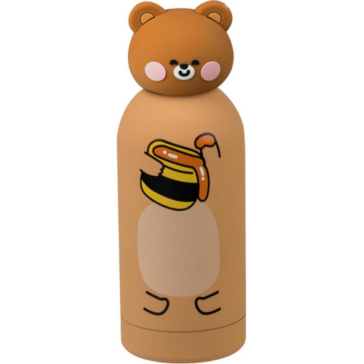 Borraccia con topper sagomato 350ml orso