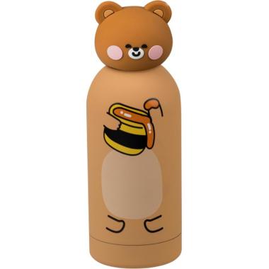 Borraccia con topper sagomato 350ml orso