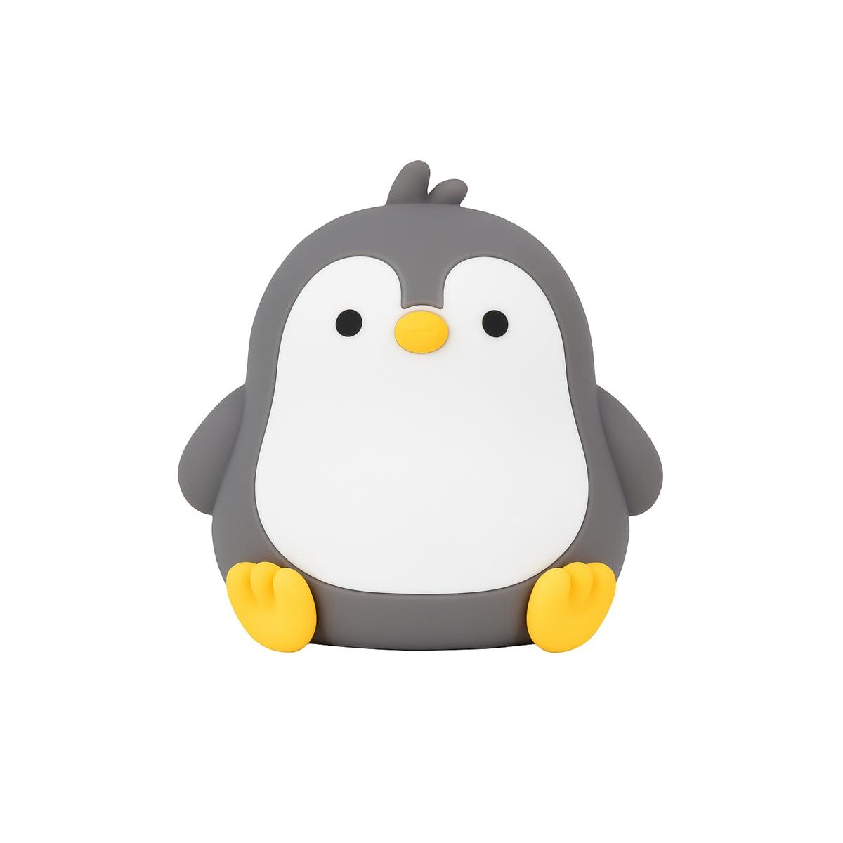 Lampada sagomata silicone pinguino cartomania feel at home 10x12cm