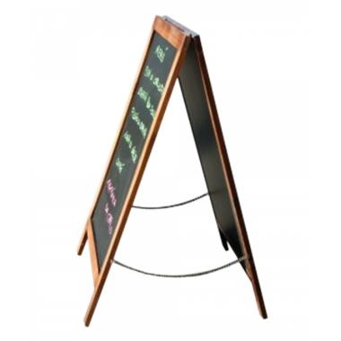 Lavagna magnetica nera doppia 50x80 legno