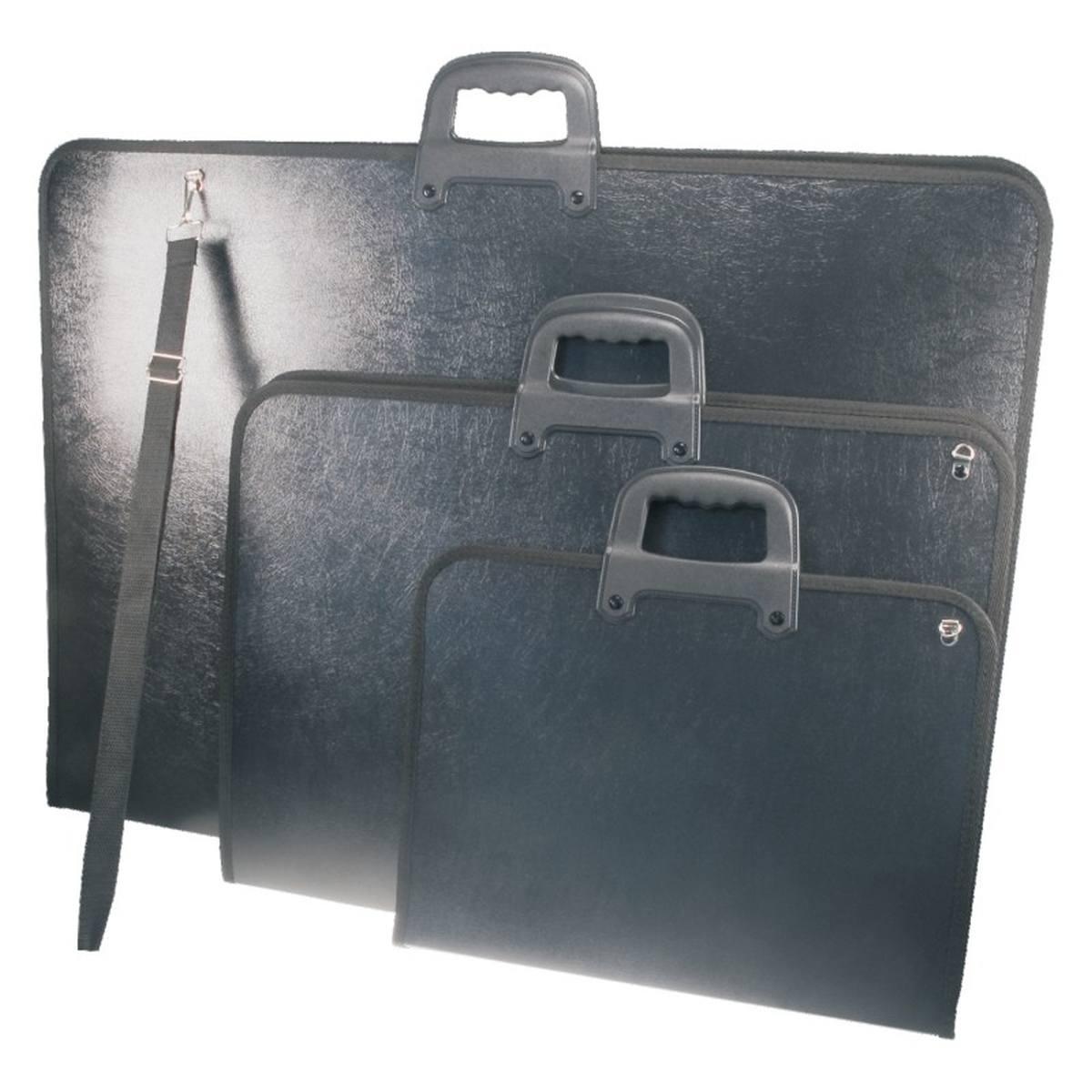 VALIGETTA PORTADISEGNO PP 38,5x54cm in Polipropilene con maniglie e tracolla -