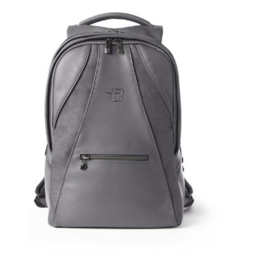 Zaino big velvet in similpellee microfibra grigio