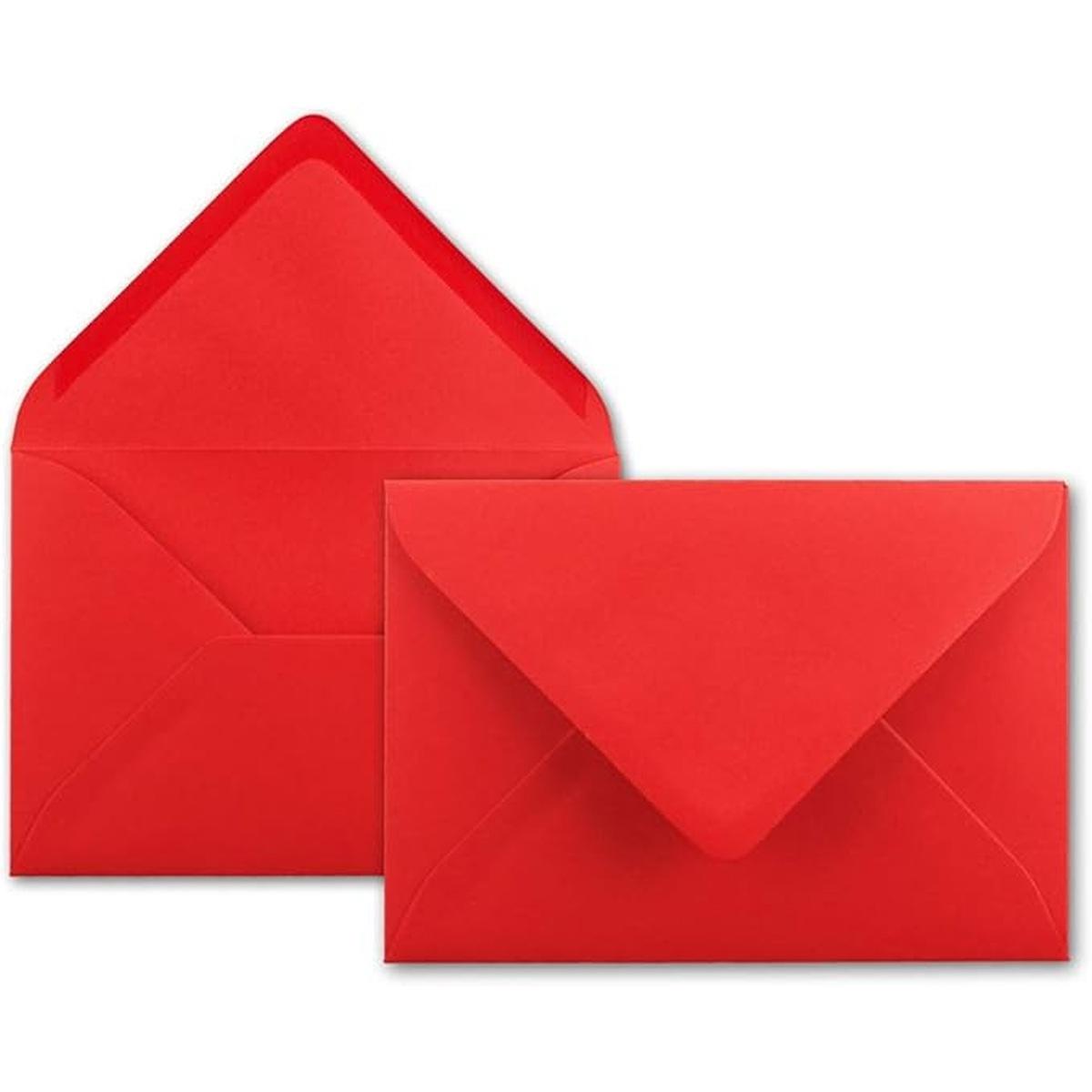 Blister 25 buste 12x18 t/p rosso gr90