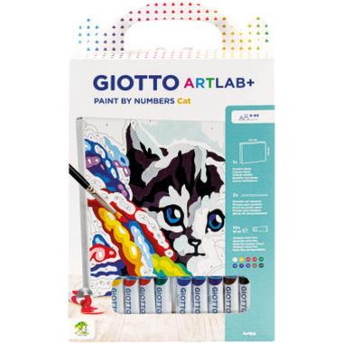Giotto art lab paint by number cat