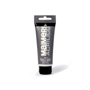 Tubo acrilico maiam bianco di titanio 75ml