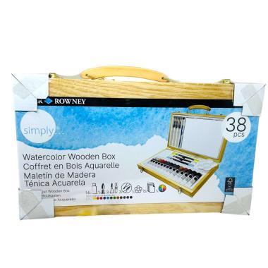 Cassetta in legno simply acquerello 38pz