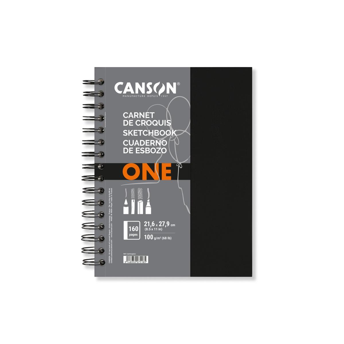 CANSON Sketchbook ONE 21x28 A4 98Fg 100Gr SPIR<br />