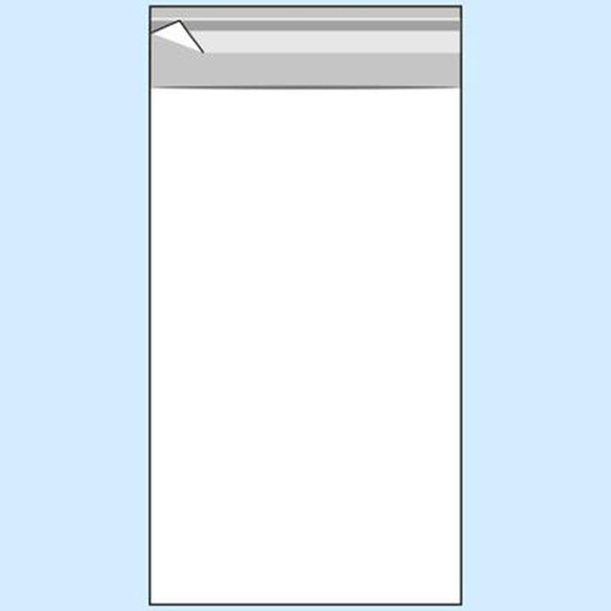 Buste cellophane trasp. 25x40+5 pz.100 con pattella adesiva