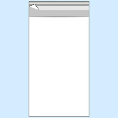 Buste cellophane trasp. 25x40+5 pz.100 con pattella adesiva