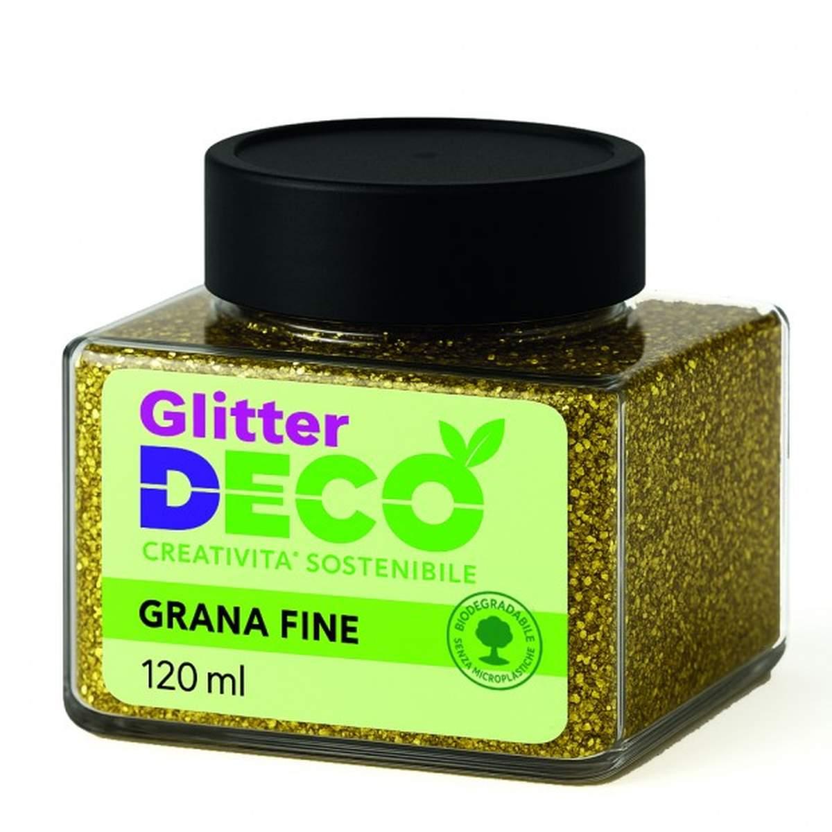 Glitter bio grana fine 120ml oro