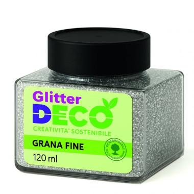 Glitter bio grana fine 120ml argento