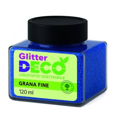 Glitter bio grana fine 120ml blu