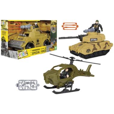 Veicolo militare c/accessori 3 ass.