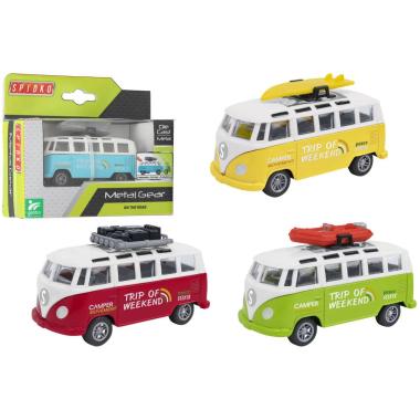 Caravan retrocarica die cast c/accessorio 4 ass