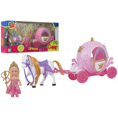 Carrozza mini principessa c/cavallo/access