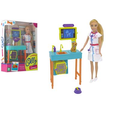 Fashion doll veterinaria c/cane e accessori