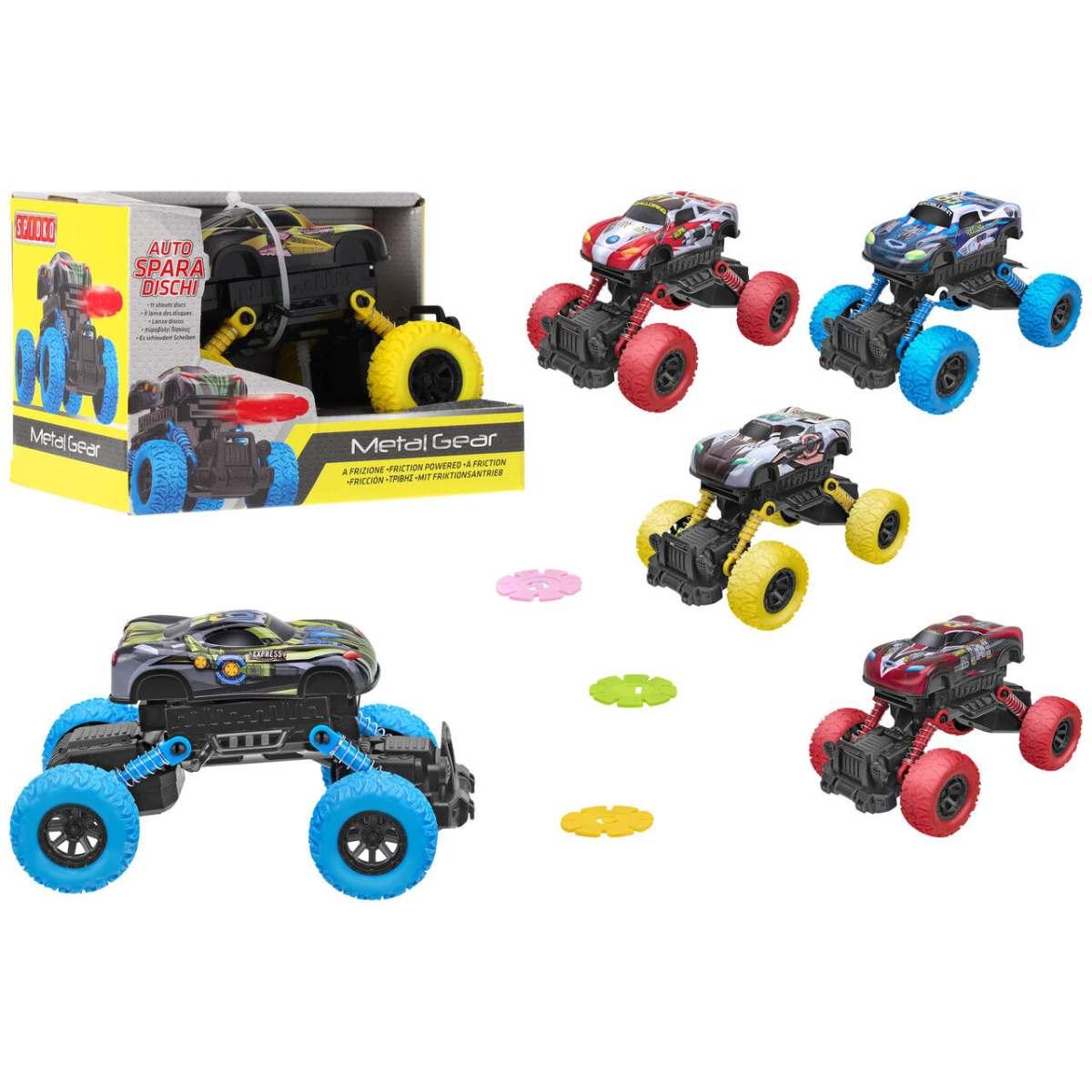 Auto big foot metallo friz c/9pz lanciadischi 6c