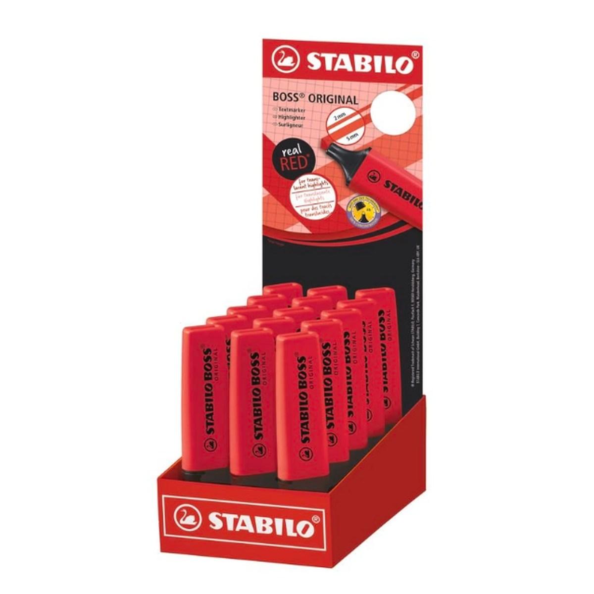 Esp. 15 stabilo boss original rosso rosso