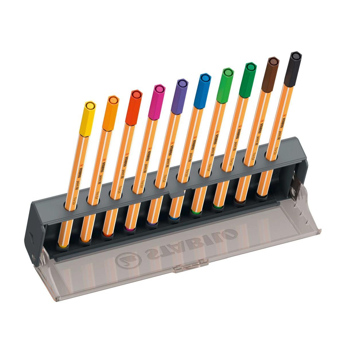 Stabilo point 88 click set col ass 10 pz