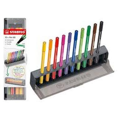 Stabilo pen 68 click set col ass 10 pz