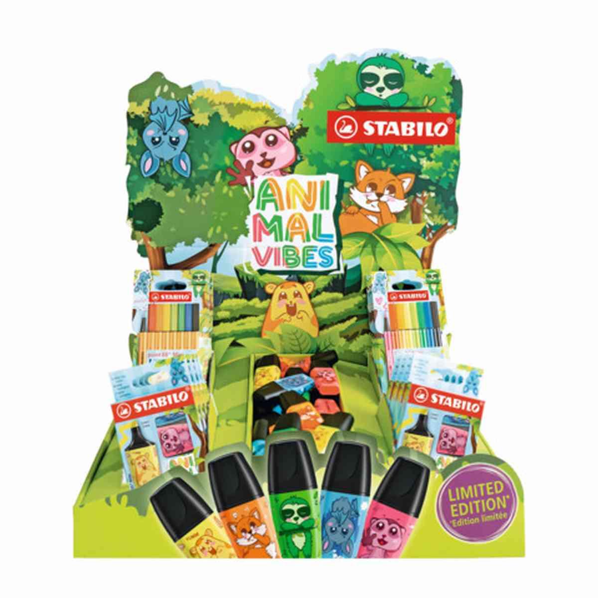 Esp. stabilo animal vibes mini 48set + stickers omaggio