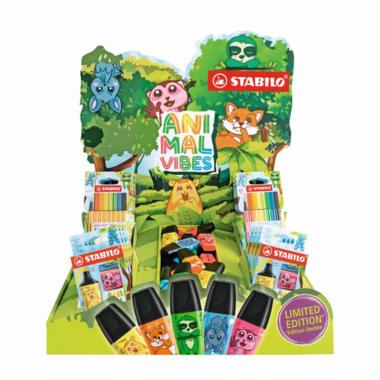 Esp. stabilo animal vibes mini 48set + stickers omaggio
