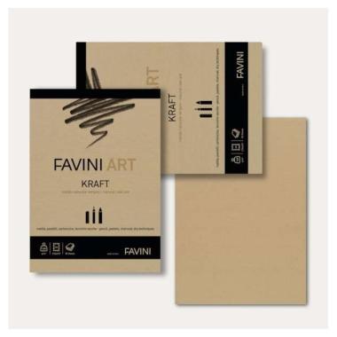 FAVINI ART KRAFT BL. COLL. L/C 120 g FF50   A4