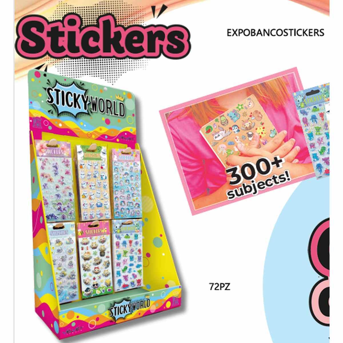 Espositore da banco 72 stickers