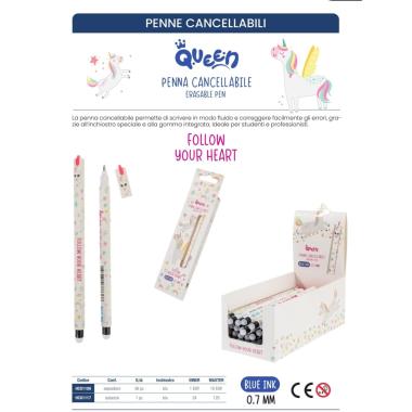 Penna cancellina queen unicorno cf36