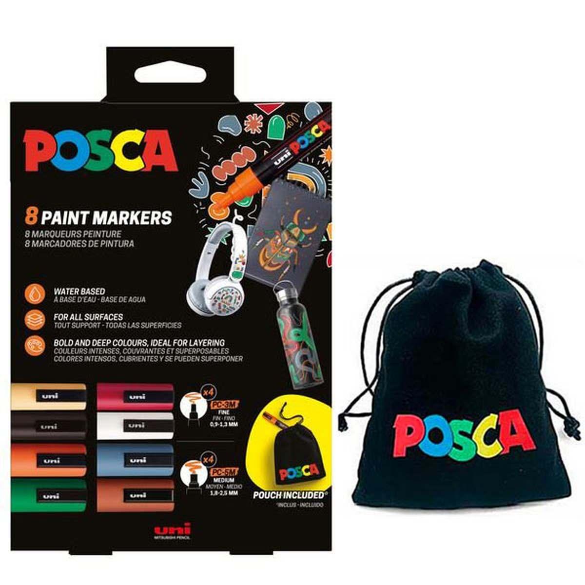 UNIPOSCA SET DA 8PZ + SACCHETTO PC5M (4 pezzi), PC3M (4 pezzi)