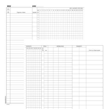 Registro presenze mensili 50x2 aut a4
