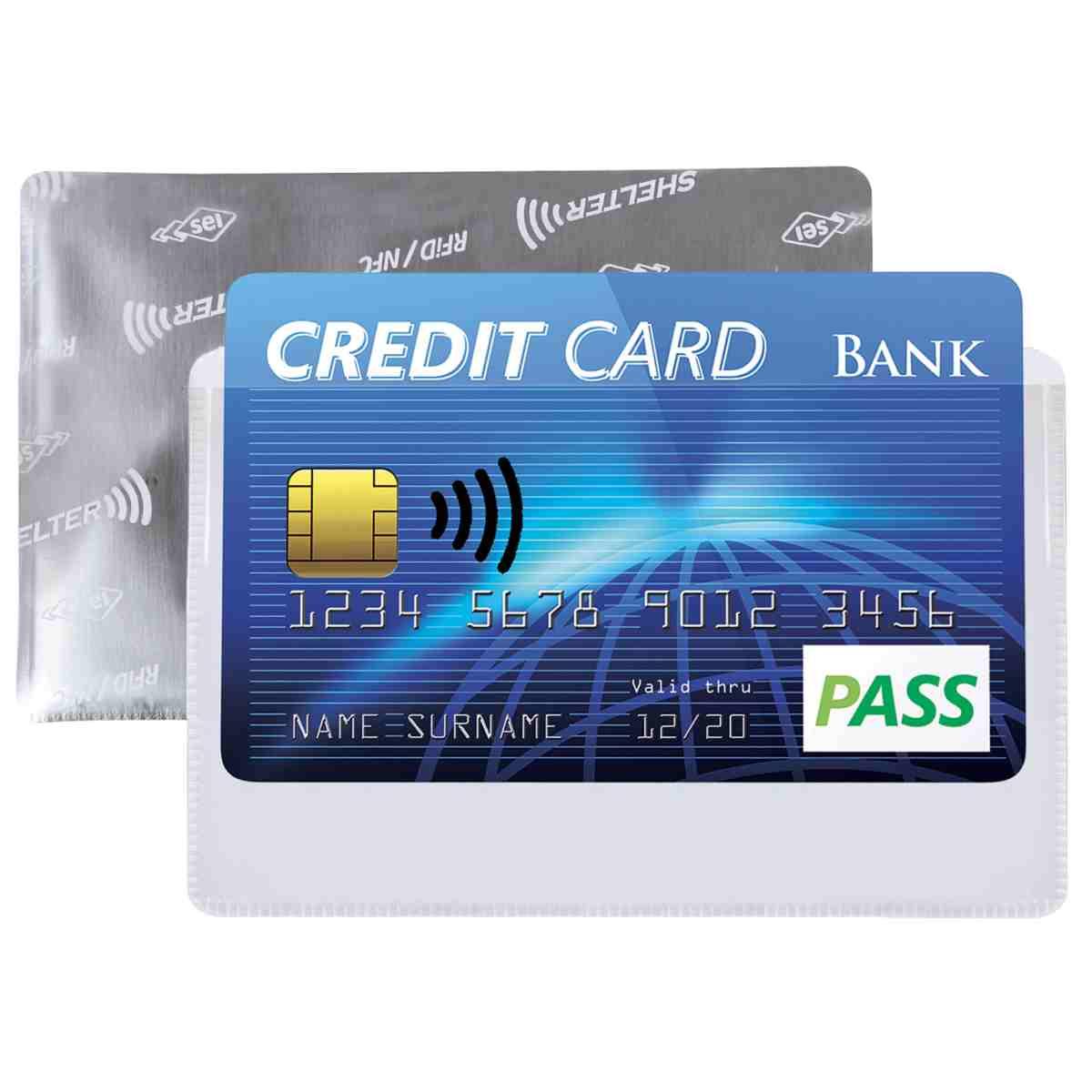 CUSTODIE PER CARTE DI CREDITO SHELTER C1 TO CF100  Per proteggere i tuoi dati personali.