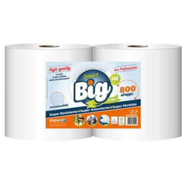 COPPIA ROTOLONE ASCIUGATUTTO SMART BIG 2 veli 800 strappi