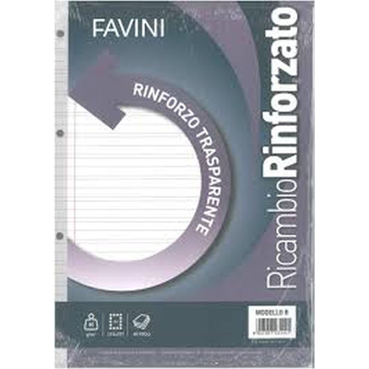 Ricambi rinforzati a4 80gr 40fg rigo b