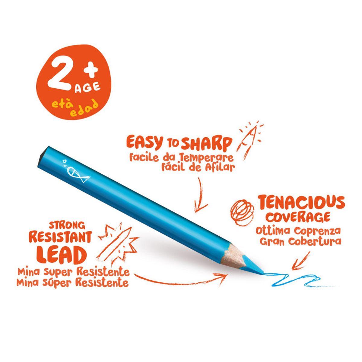 CARIOCA pastelli triangolari baby CF10PZ