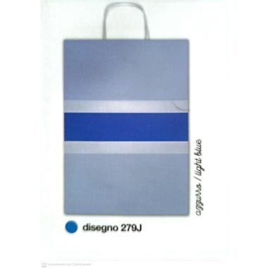 Borse con cordoncino allegra colorato f.to 26x12x36 tinta unita bicolor light blue