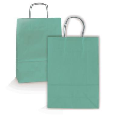 Borse con cordoncino allegra colorato f.to 36x12x41 verde salvia