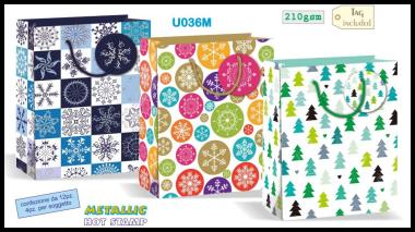 Shopper natale met 26x32x12