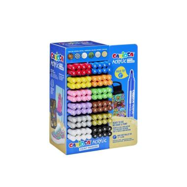 Carioca acrilic paint marker maxi display 96pz